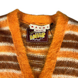 Marni MoHair Orange Button Up Sweater