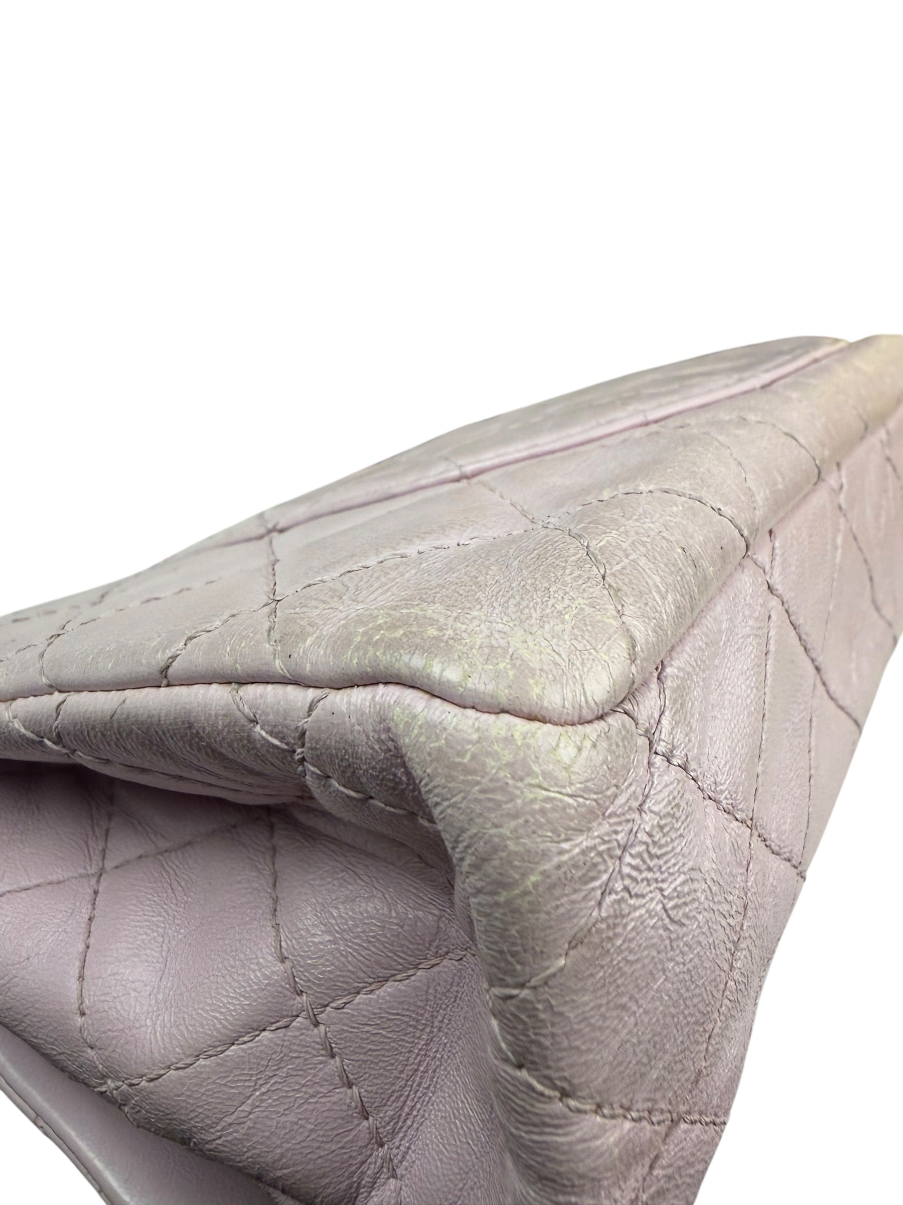 Chanel Light Pink Quilted Leather Reissue 2.55 Double Flap Bag  90's