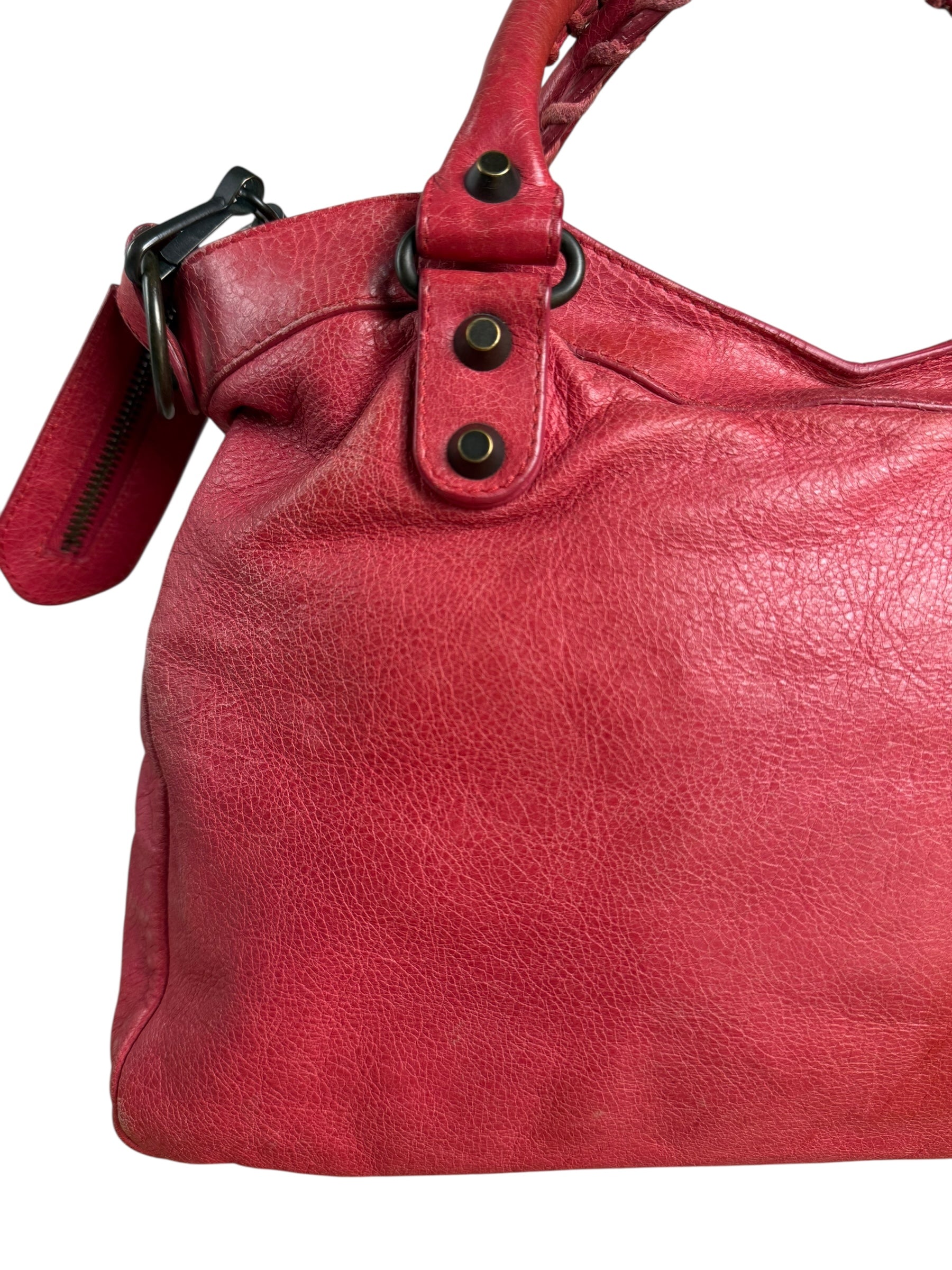 Balenciaga Red Le City Bag S