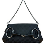 Gucci Black Tom Ford Horsebit Shoulder Bag