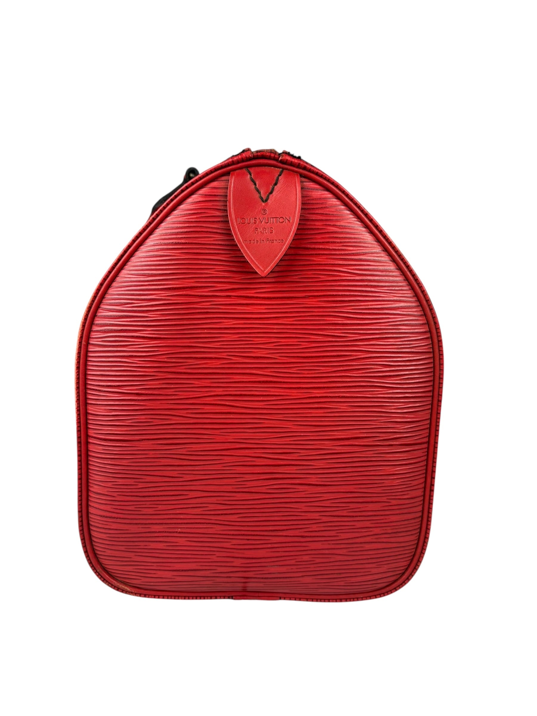 Louis Vuitton Castillian Red Epi Leather Speedy Mini Handbag