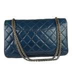 Chanel Blue Reissue 225 Double Flap Bag 1991