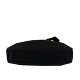 Christian Dior Black Leather Trim Canvas Dior Print Crossbody Bag