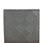 Bottega Veneta Grey Leather Bi-Fold Wallet
