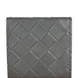 Bottega Veneta Grey Leather Bi-Fold Wallet