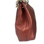 Coach Metallic Currant Leather Charley Crossbody