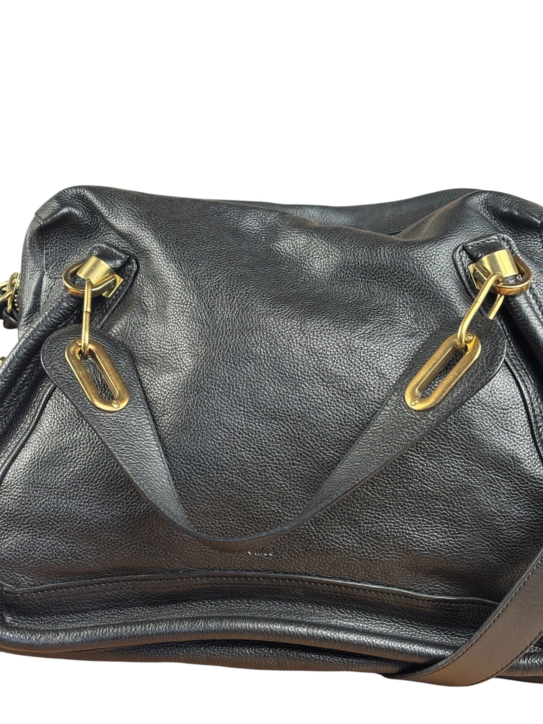 Chloe Black Paraty Leather Two-Way Bag