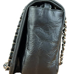 Chanel Black Leather Ultimate Stitch Single Flap Bag 2010