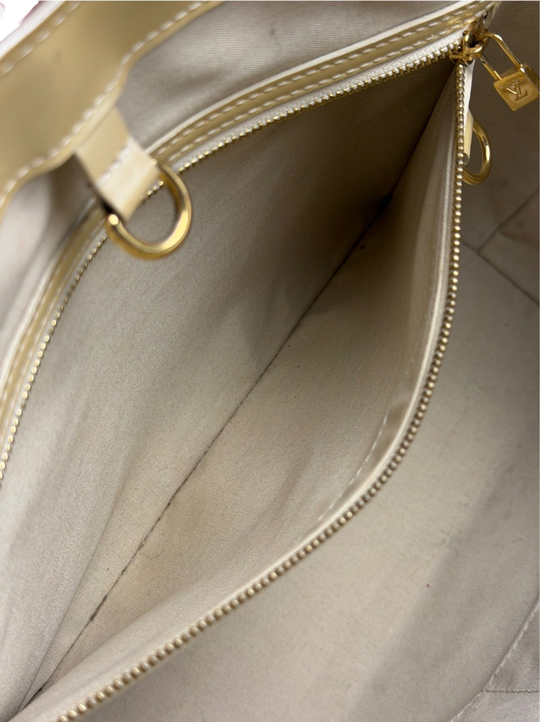 Louis Vuitton Yellow Vernis Wilshire Tote MM