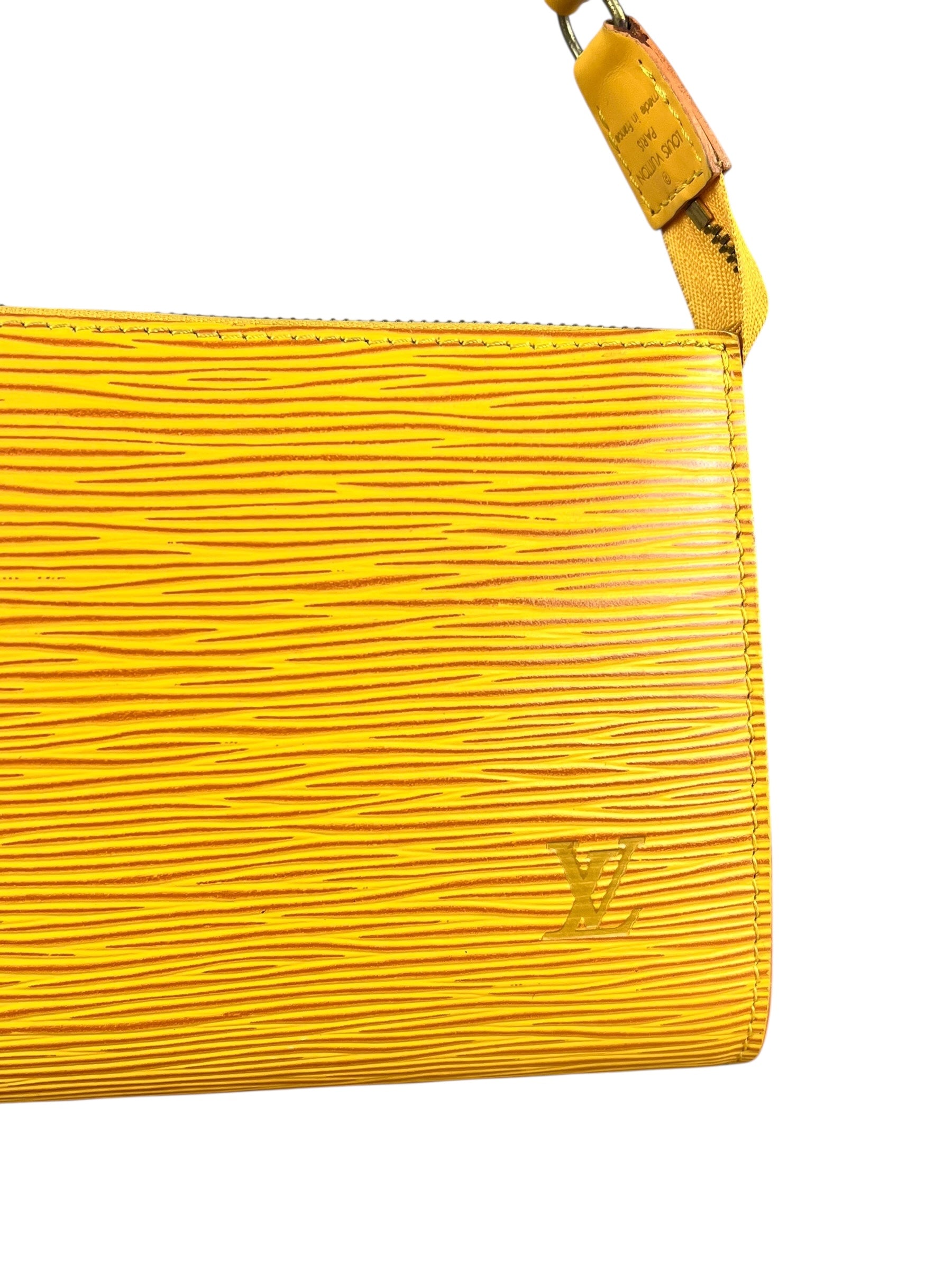 Louis Vuitton Epi Leather Pochette Yellow