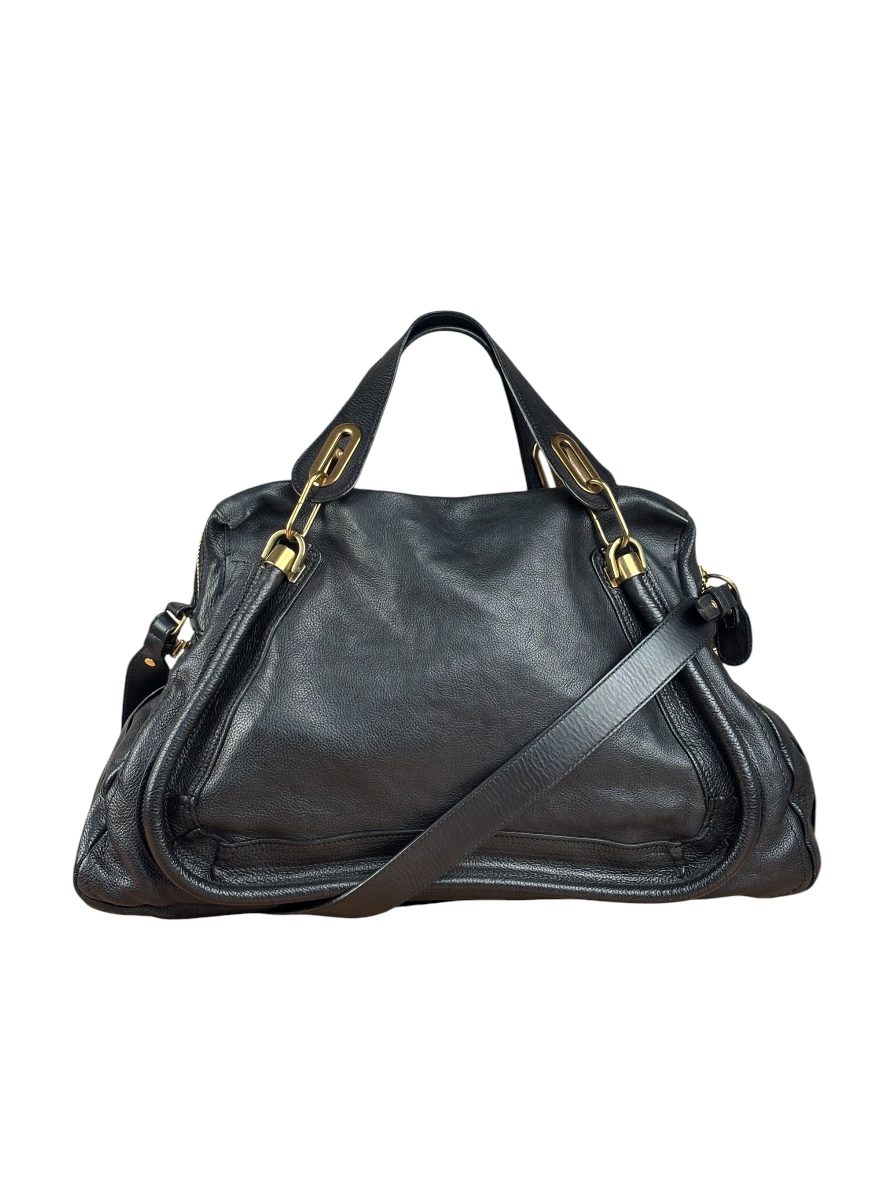 Chloe Black Paraty Leather Two-Way Bag