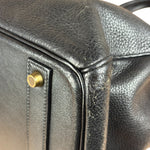 Hermes Black Togo Leather Birkin 40 Handbag Gold 1998
