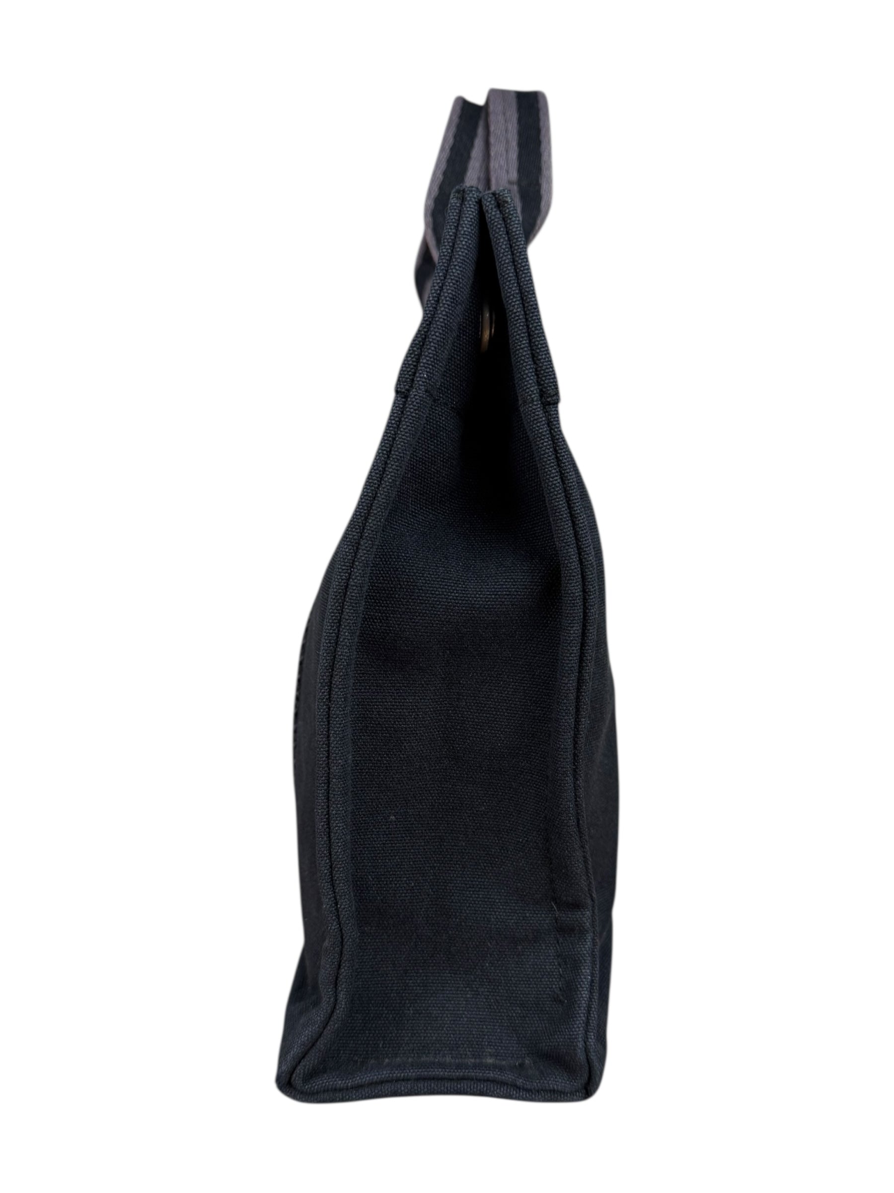 Hermes Black Fourre Tout Canvas Tote