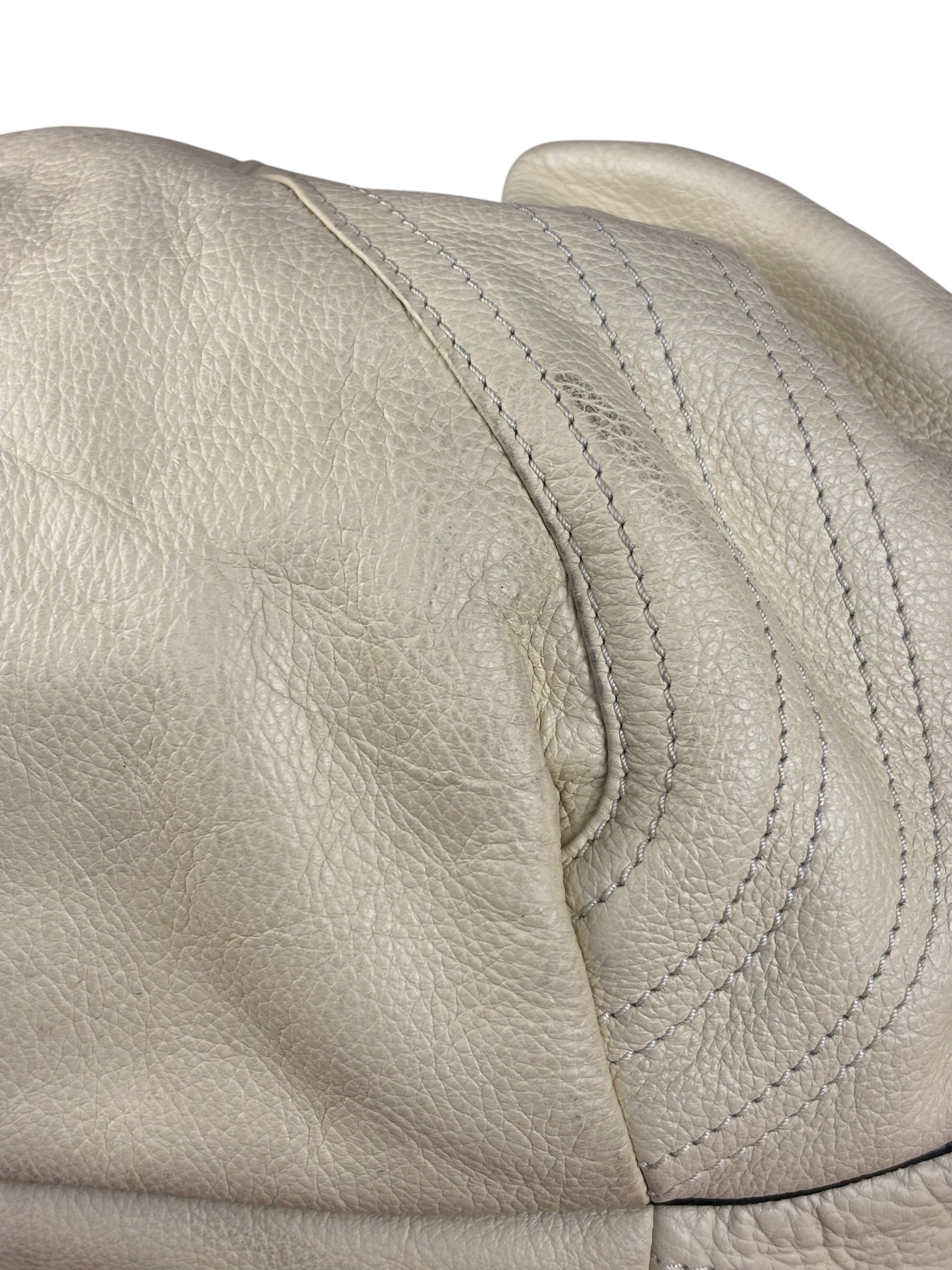 Fendi Off-White Grained Leather Spy Shoulder Bag