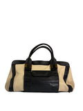 Chloe Black/Cream Leather Alice Top Handle Bag