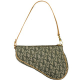 Christian Dior Vintage Green Trotter Saddle Pochette