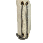Chanel Ivory Perforated Drill Two-Tone Mademoiselle Flap Bag 2006