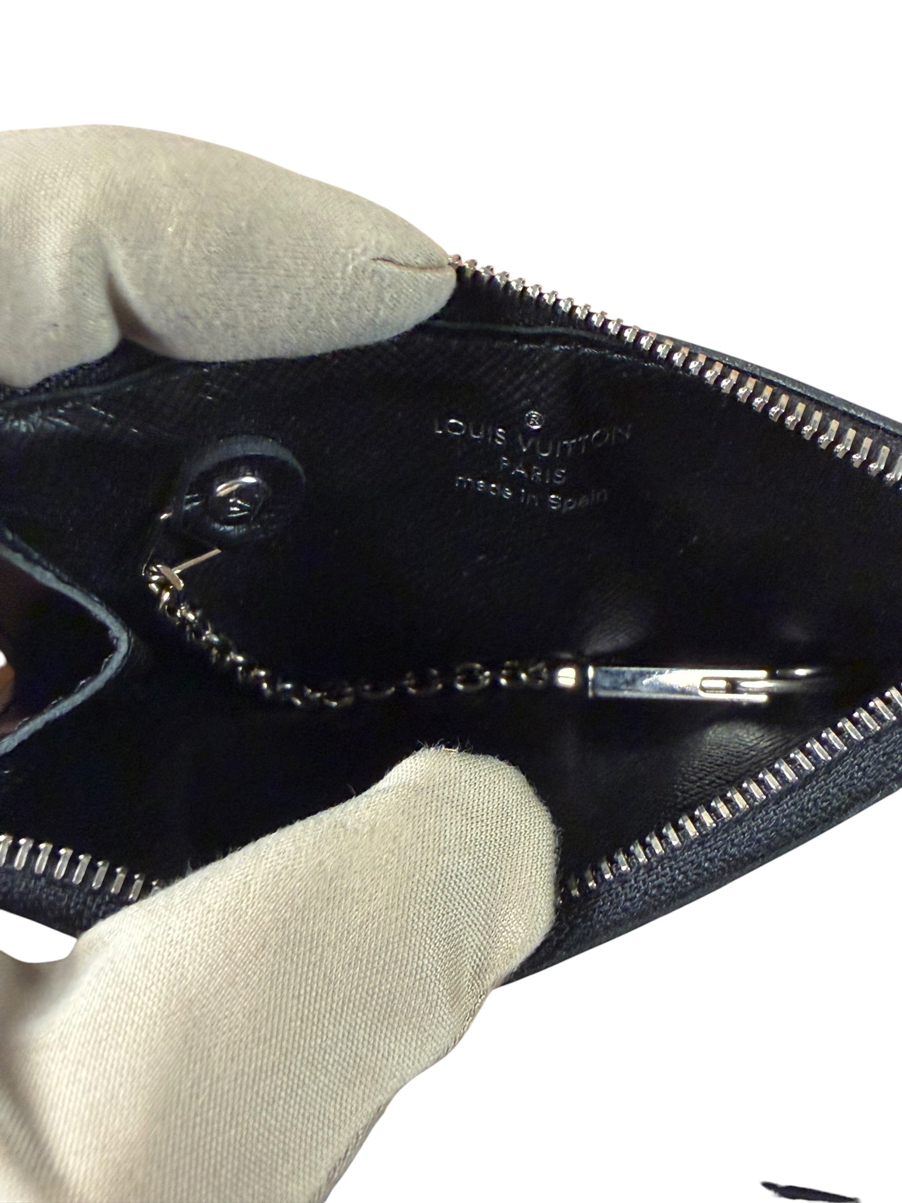 Louis Vuitton Black Epi Leather Mini Zip Wallet