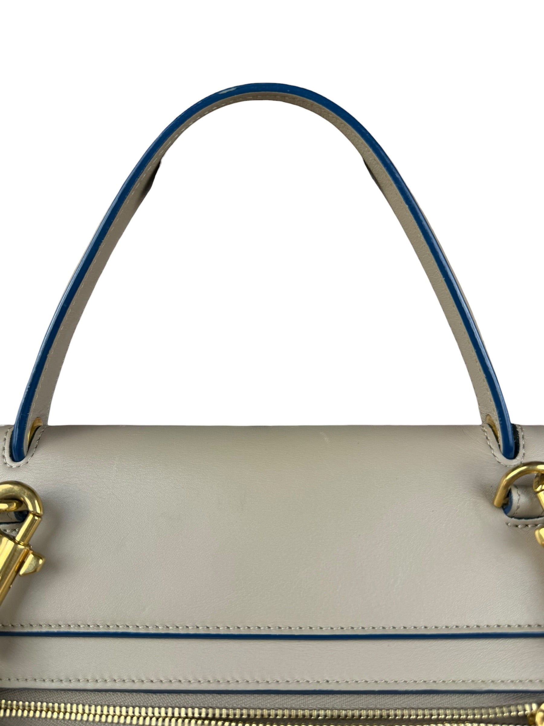 Celine Beige Leather Belt Two Way Bag