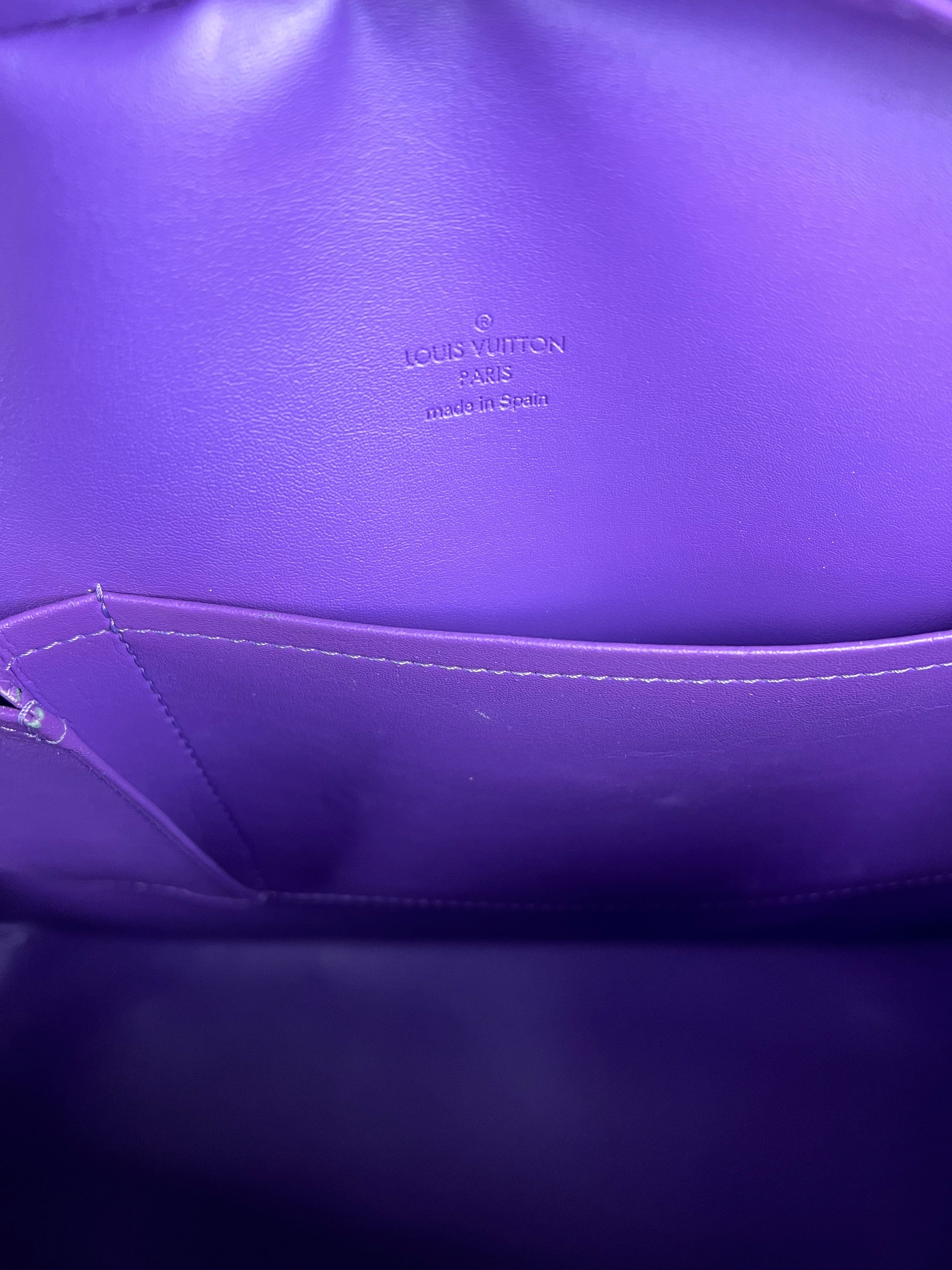 Louis Vuitton Vernis Purple Sutton Handbag