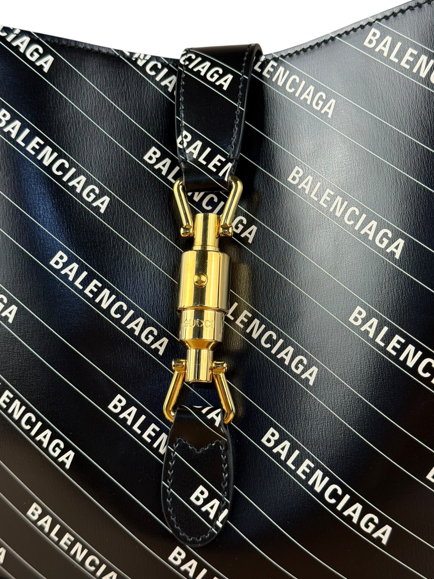 Gucci x Balenciaga Hacker Project Jackie 1961 Bag Black