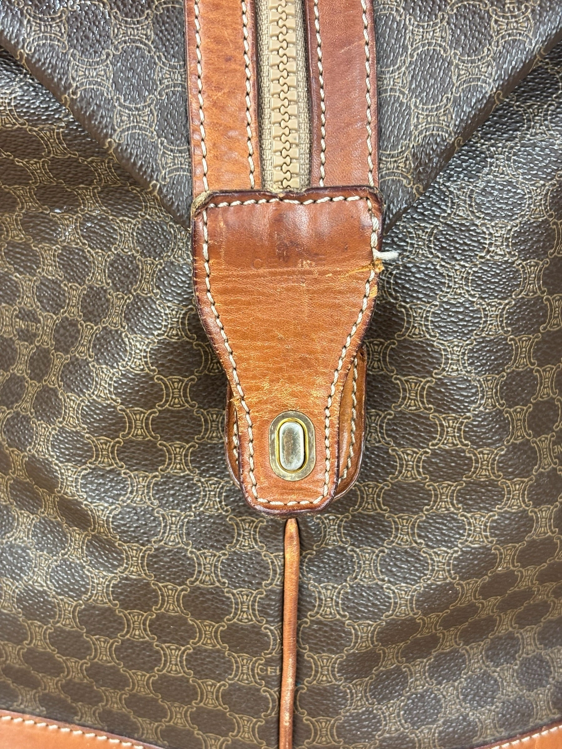 Celine Vintage Macadam Weekender Travel Bag