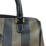 Fendi Vintage Pequin Stripped Mini Boston Bag