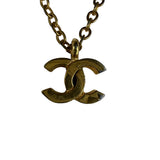 Chanel Vintage Interlocking Cc logo Pendant Necklace