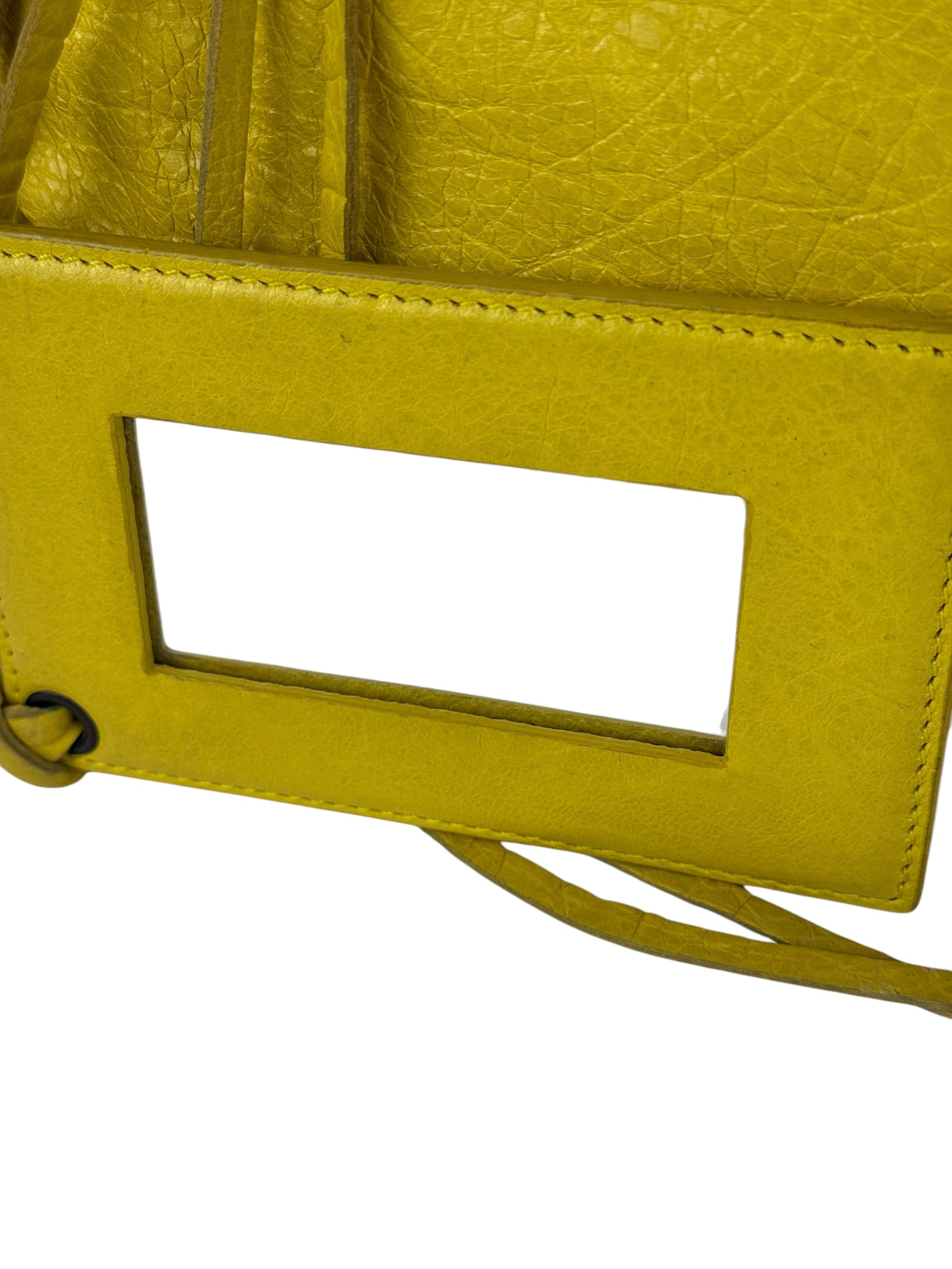 Balenciaga Yellow Leather Classic City Bag