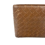 Bottega Veneta Brown Intercciato Bifold Wallet