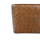 Bottega Veneta Brown Intercciato Bifold Wallet