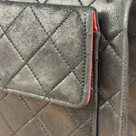 Chanel Black Quilted Leather Full Flap Chain Bag 1986