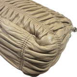 Prada Beige Nappa Leather Gaufre Chain Shoulder Bag