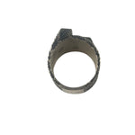 Fendi Silver Maxi Logo Ring