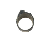 Fendi Silver Maxi Logo Ring