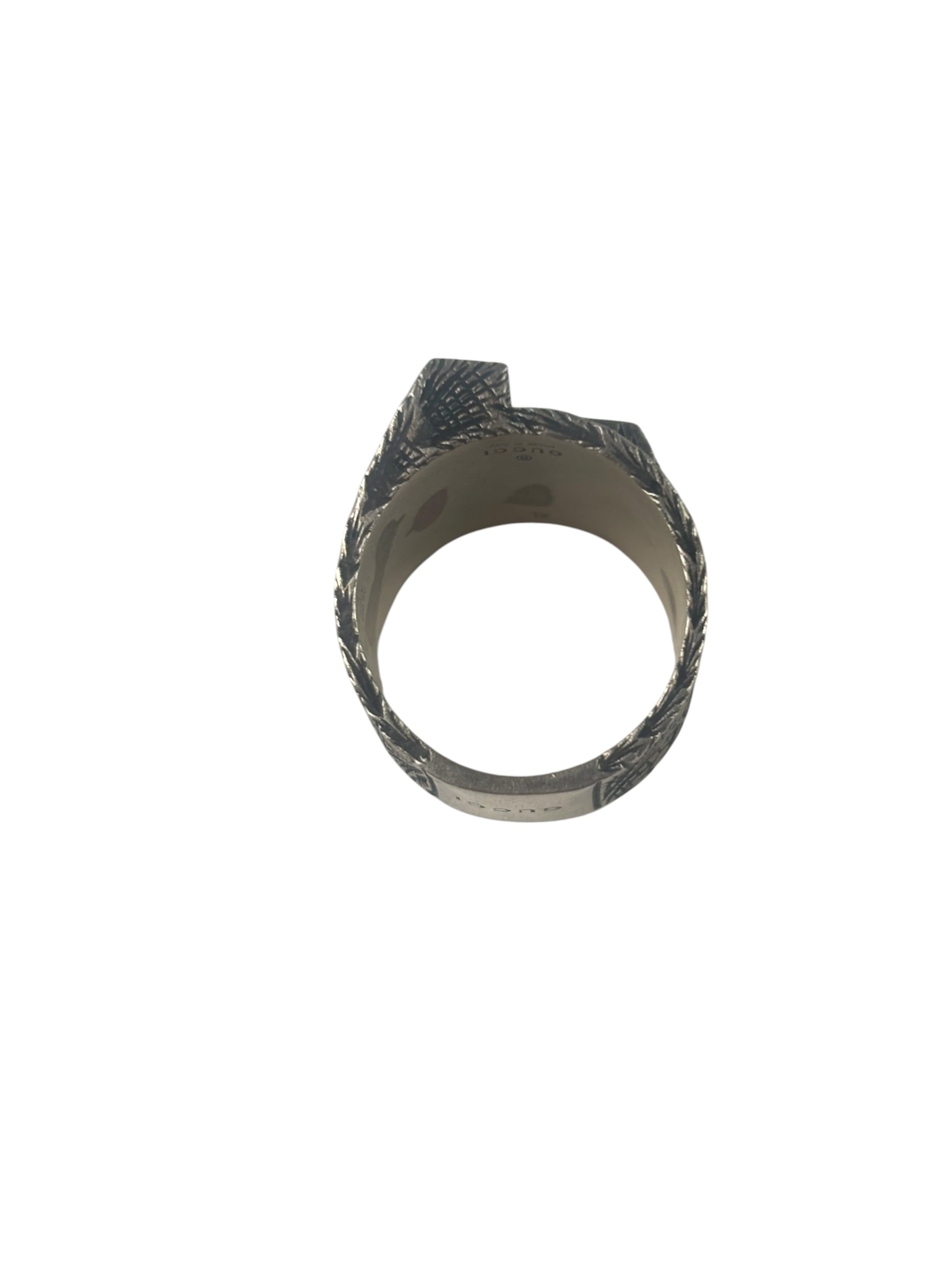 Fendi Silver Maxi Logo Ring