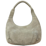 Ferragamo Vintage Beige Suede Hobo Shoulder Bag