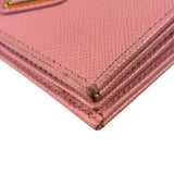 Prada Pink Saffiano Leather Wallet