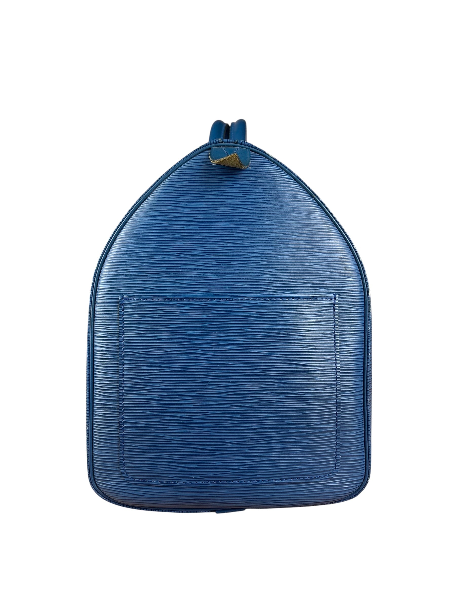 Louis Vuitton Blue Epi Keepall 50