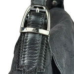Gucci GG Vintage Black Horsebit Flap Shoulder Bag
