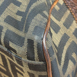Fendi Vintage Leather Trim Zucca Etnico/Du Jour Tote Bga