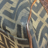Fendi Vintage Leather Trim Zucca Etnico/Du Jour Tote Bga