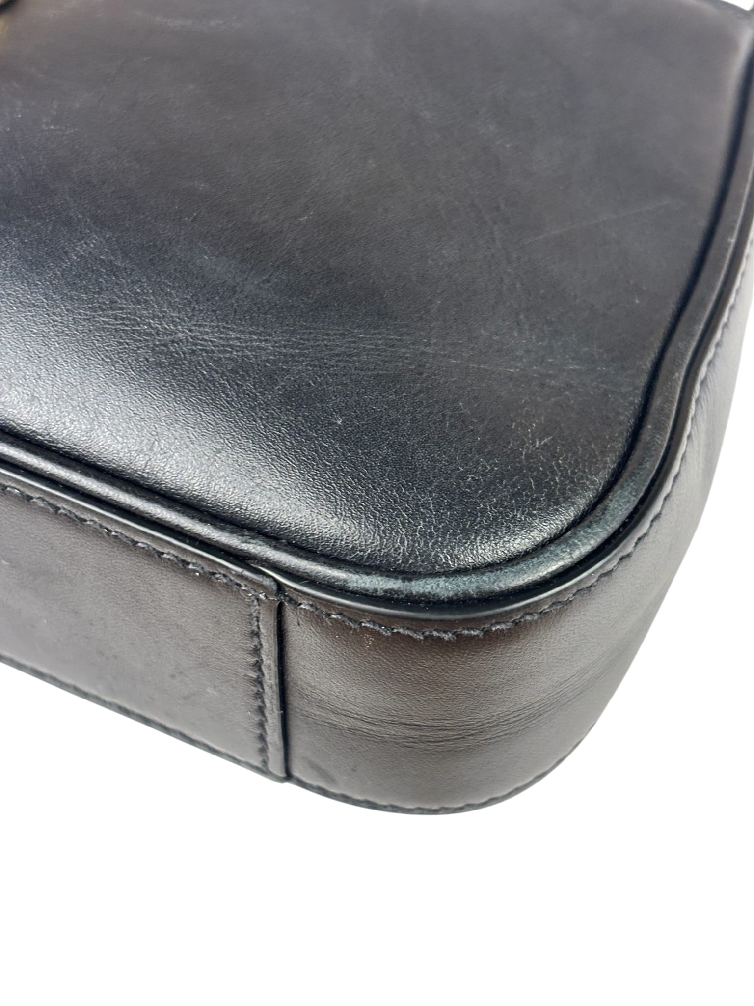 Yves Saint Laurent Black Leather Mini Le 5 À 7 Hobo Bag