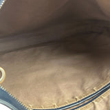 Bottega Veneta Navy Blue Leather Intrecciato Woven Flat Crossbody Bag
