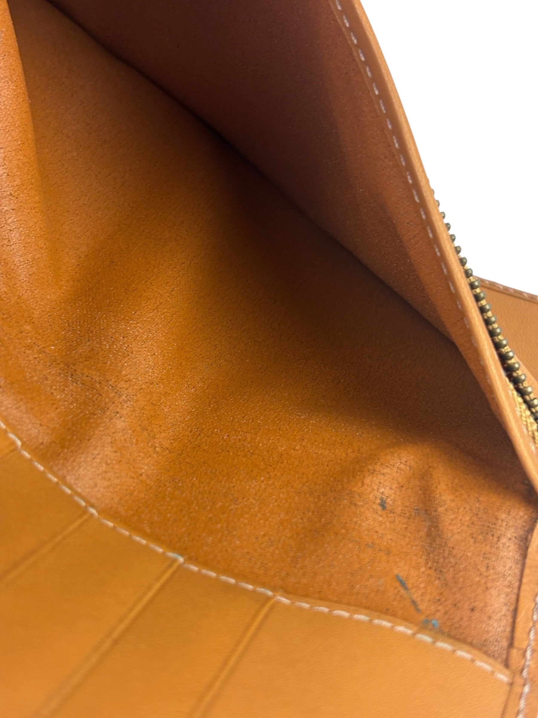 Kenzo Brown Leather Bi-Fold Long Wallet