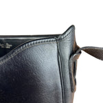 Dior Black Leather Vintage Flap Shoulder Bag