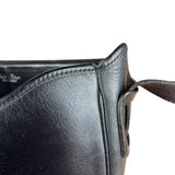 Dior Black Leather Vintage Flap Shoulder Bag