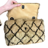Chanel Matelasse Fur Coco Mark Chain Flap Bag '01