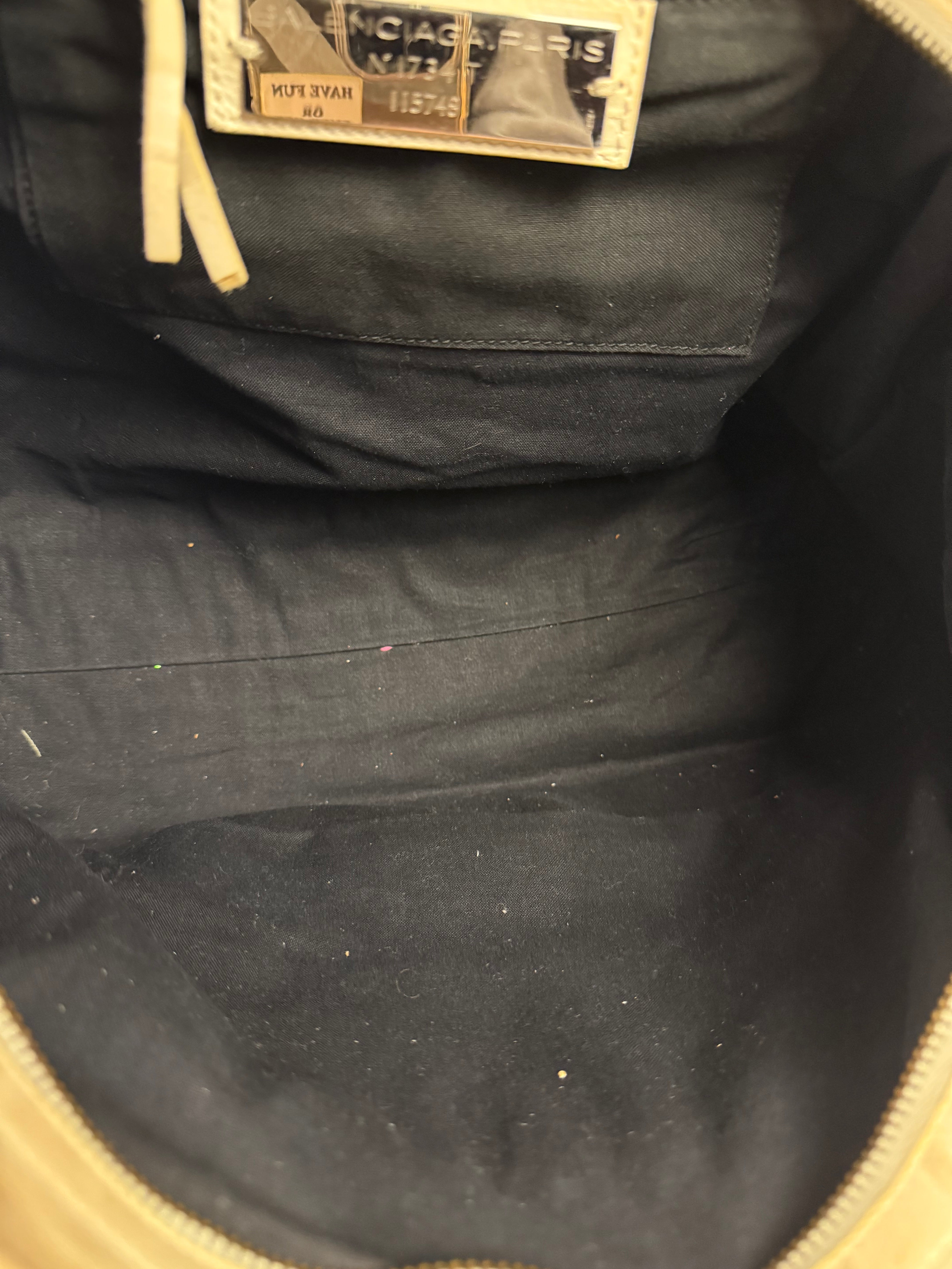 Balenciaga Ivory Leather Classic City Bag