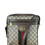 Gucci Beige/Brown GG Supreme Ophidia Messenger Bag